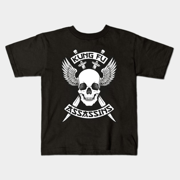 Kung Fu Assassins Kids T-Shirt by HETCH666